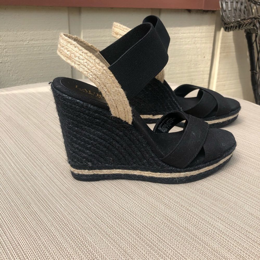 Ralph Lauren Erica Espadrille wedge heel Size 7